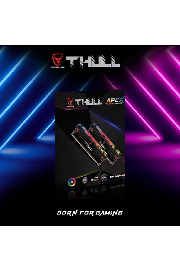 Apex 16gb Kıts (2X8GB) 3600mhz Cl19 1.35v Rgb Heatsınk Ddr4 Ram Thl-pcapx28800d4-16g-b - 5