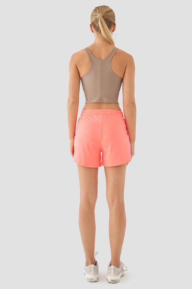 Caro Kadın File Spor Neon Pembe Şort - 3