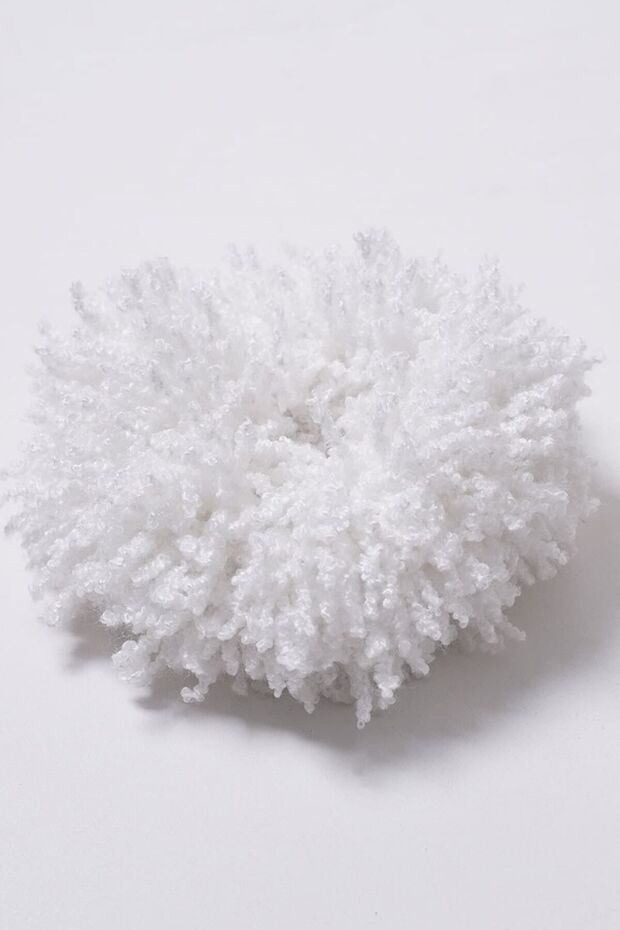 Women's White Tangle Bun Buckle