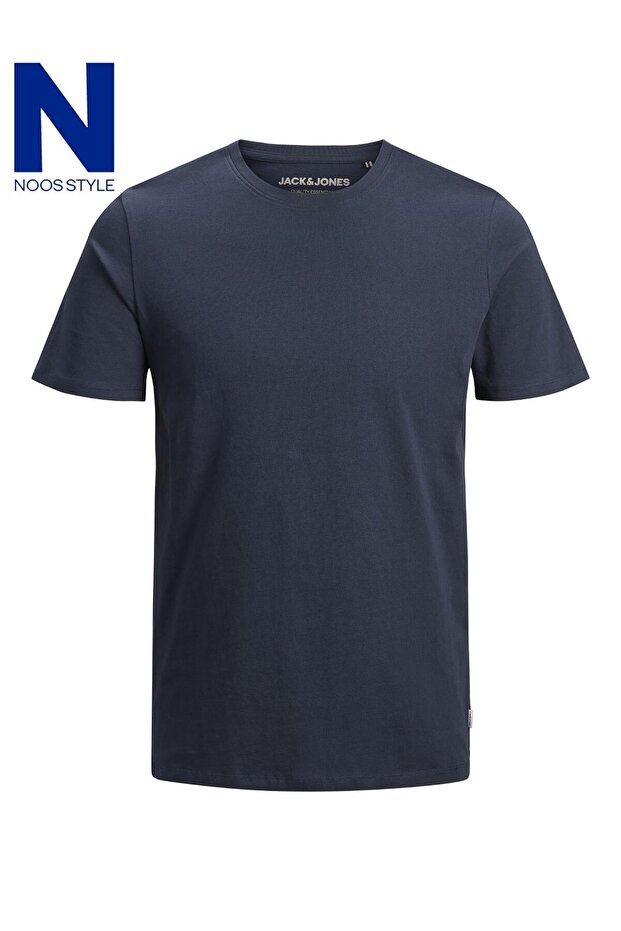 JJEORGANIC BASIC TEE SS O-NECK NOOS Navy - 2