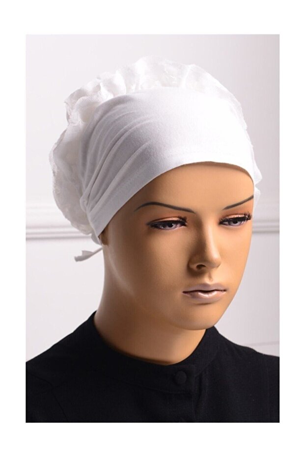 كشكش دانتيل - أبيض - 1