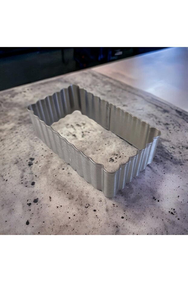 قطع البسكويت المعدنية |   قالب بسكويت مستطيل 8x4.5 سم - 1