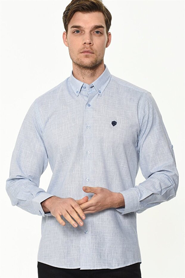 G634 GÖMLEK-MAVİ - 1