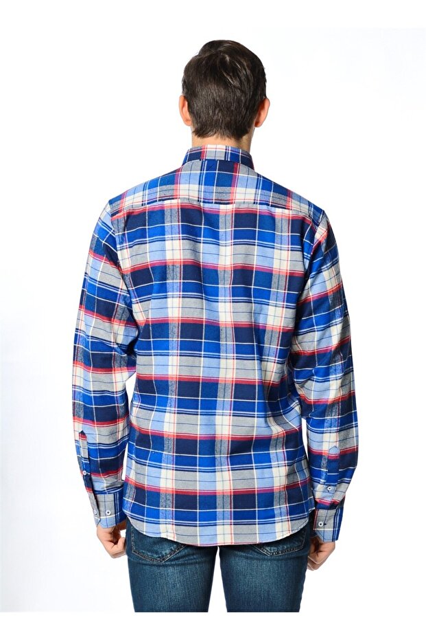 G565 GÖMLEK-LACİVERT - 4