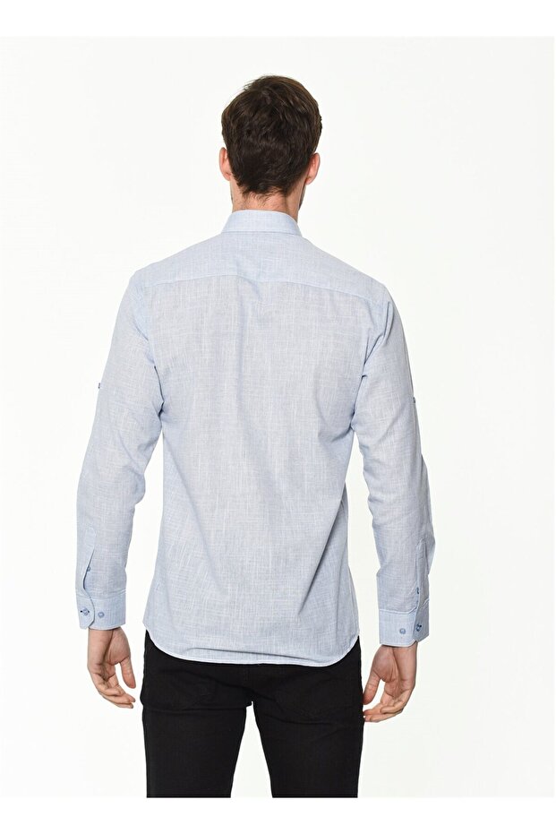 G634 GÖMLEK-MAVİ - 3