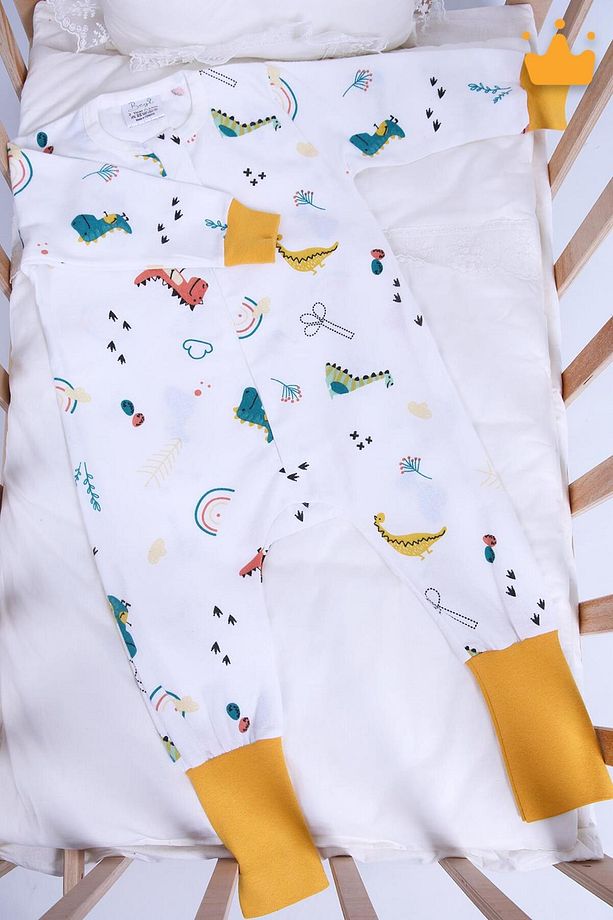 2-8 Yaş 1 Tog Pazen Çocuk Uyku Tulumu Unisex Uzun Kollu Uyku Tulumu - 7