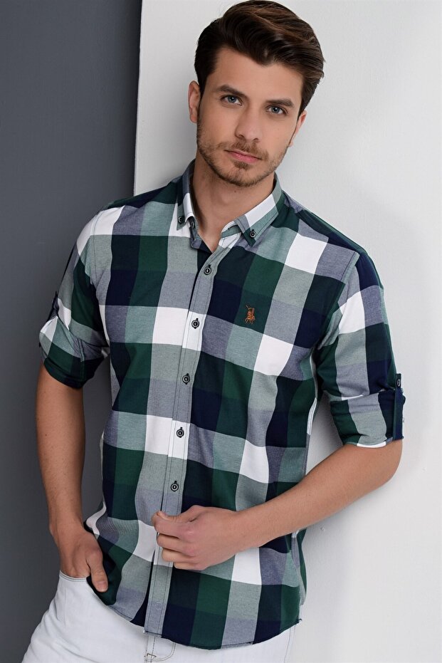 Men's Black Shirt Long Sleeve Breathable Easy-Iron Four Seasons Casual Shirt