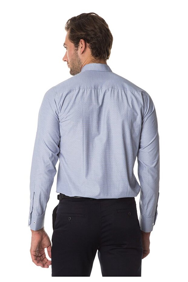 G581 GÖMLEK-LACİVERT - 2