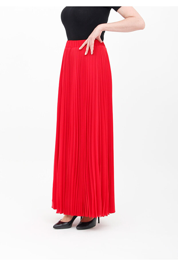 Maxi Boy Şifon Etek - 1