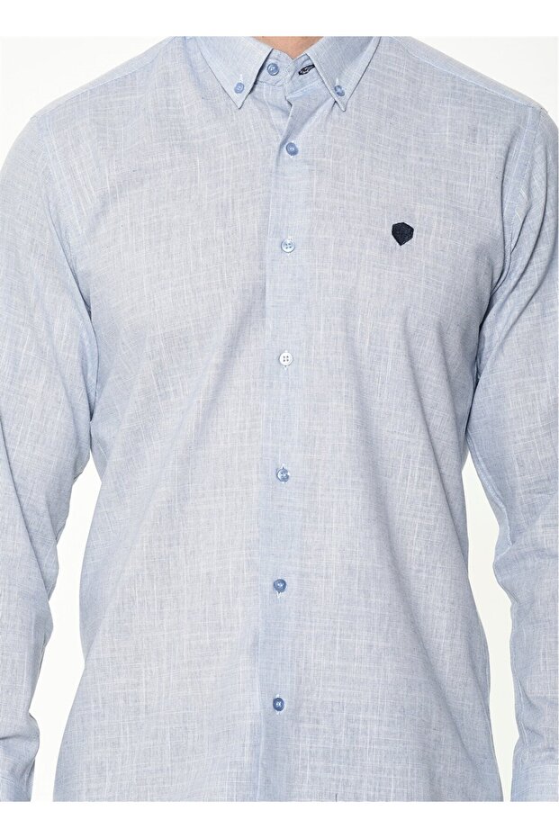 G634 GÖMLEK-MAVİ - 5