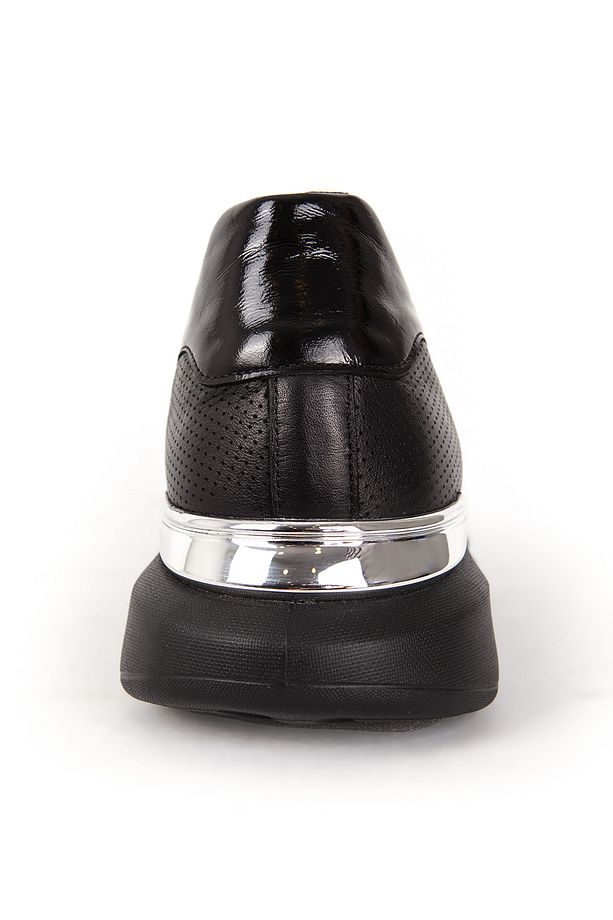 Erkek Yüksek Taban Bağcıklı Sneaker Ayakkabı Mc 17387 Siyah - 5
