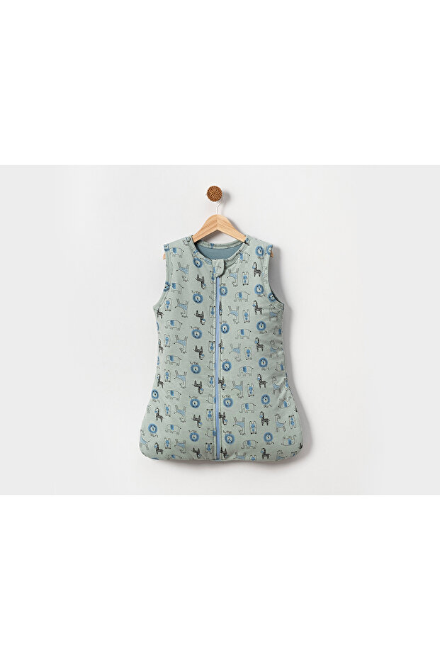 2 Tog Fiber Children's Sleeping Bag Swaddle / Zippered Combed Cotton Swaddle / Fiber Lined Sleeping Bag Swaddle
