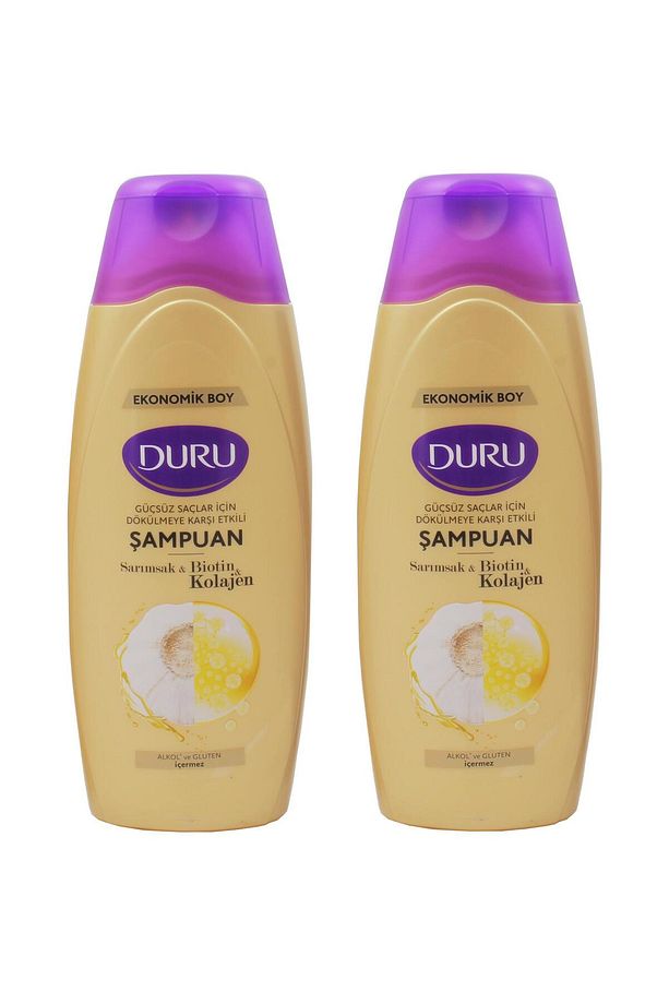 Sarımsak Biotin Kolajen Şaç Dökülmesine Karşı Şampuan 700 ml 2 Adet - 1