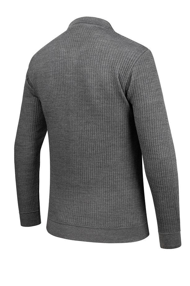 Çizgi Triko Erkek Düğmeli Çift Cepli Triko Örme Desenli Blazer Tek Ceket Regular Kalıp -5017G - 6