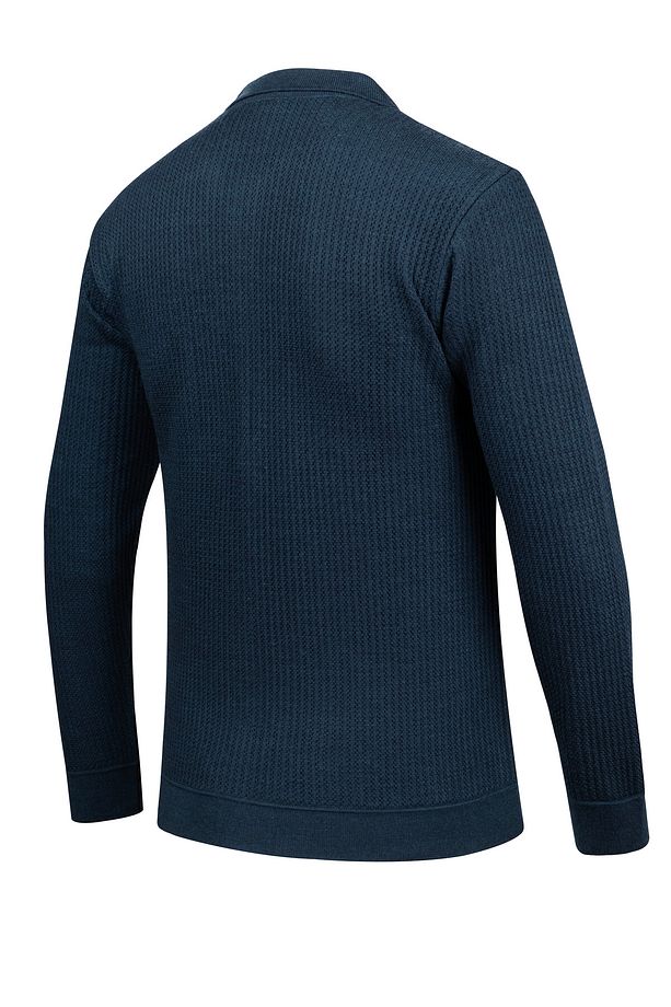 Çizgi Triko Erkek Düğmeli Çift Cepli Triko Örme Desenli Blazer Tek Ceket Regular Kalıp -5017G - 6