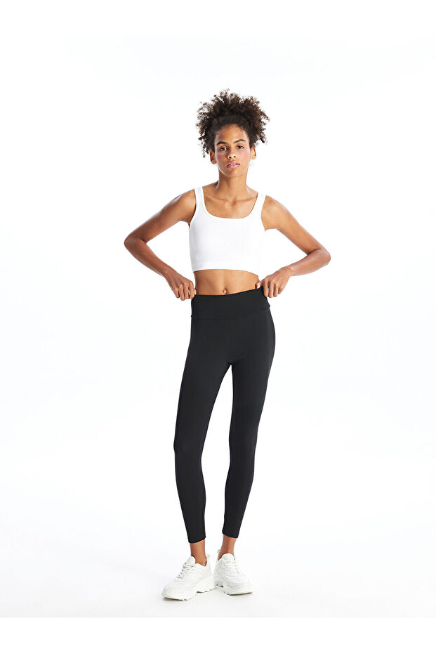 Xside Active Women's Black Elastic Waist Leggings