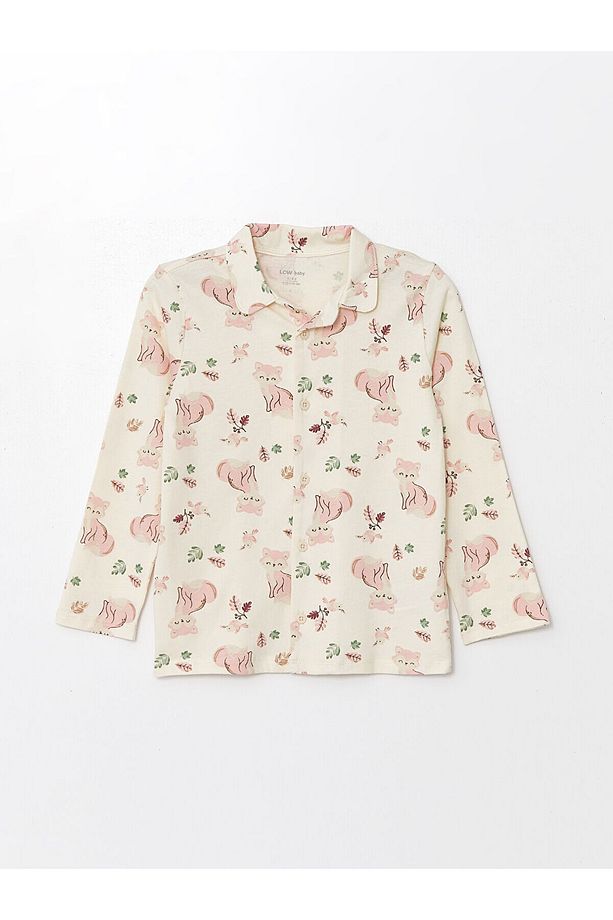 Lcw Gömlek Yaka Uzun Kollu Kız Bebek Pijama Takımı - 2