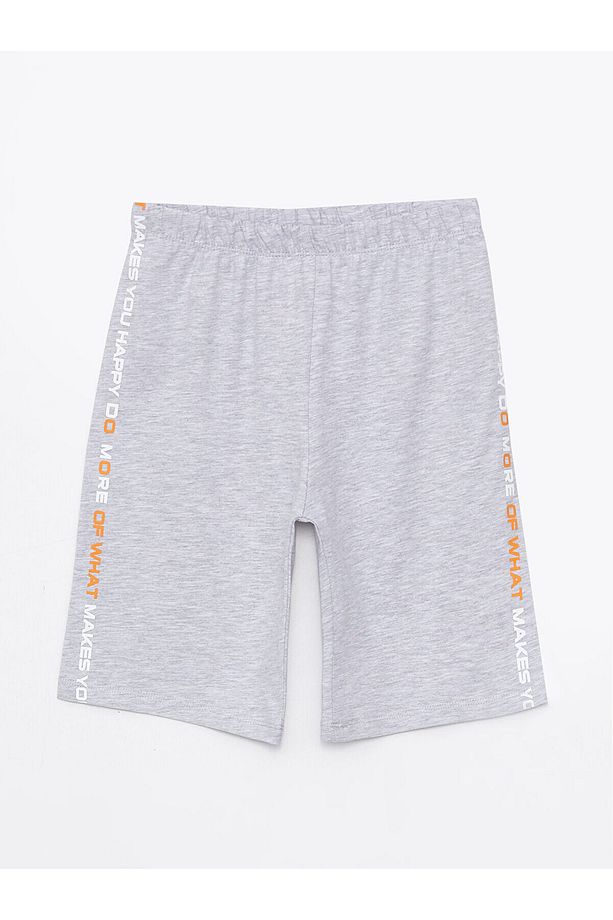 Lw - Beli Lastikli Baskılı Erkek Çocuk Pijama Şort 2'li - 3
