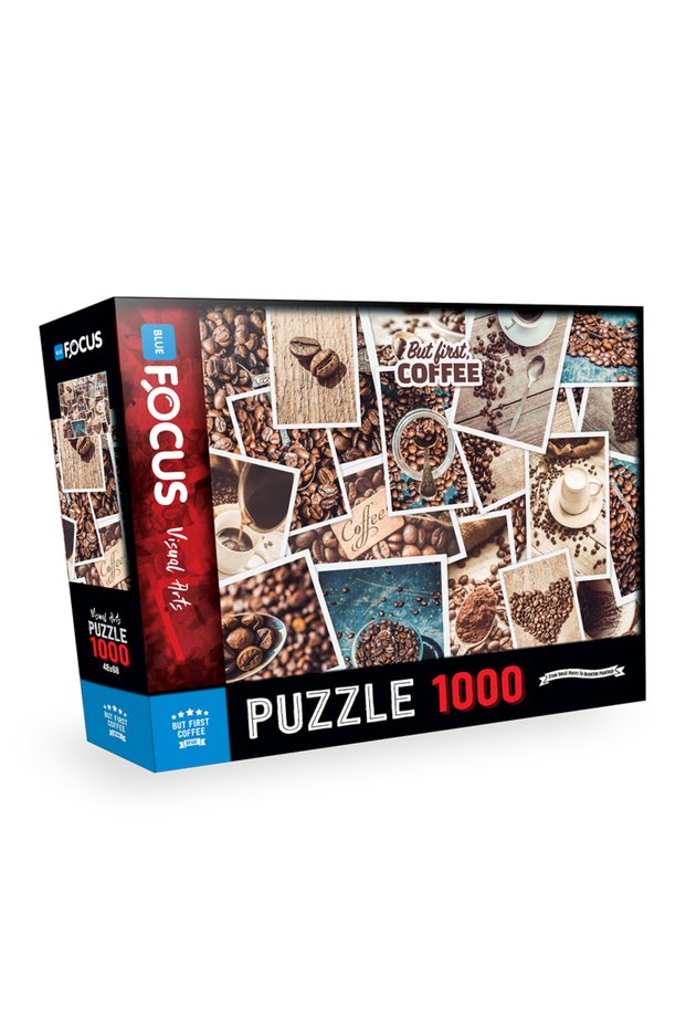 1000 Parça Puzzle - But First Coffee