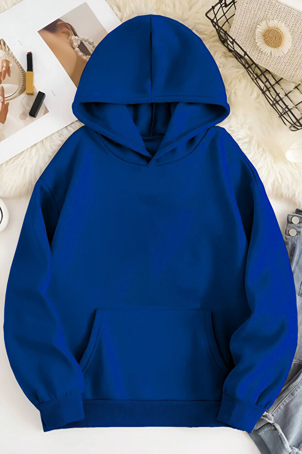 Hooded Flat Sweat - 1