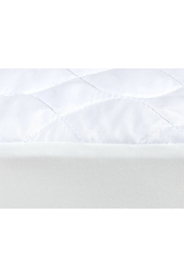 Eleta Kapitoneli Fitted King Size Yatak Alezi - Beyaz - 2