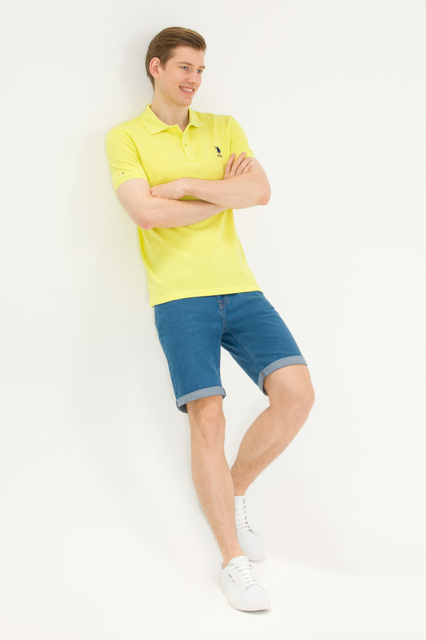 Men's Citron Basic Polo Neck T-Shirt 50263238 -Vr168