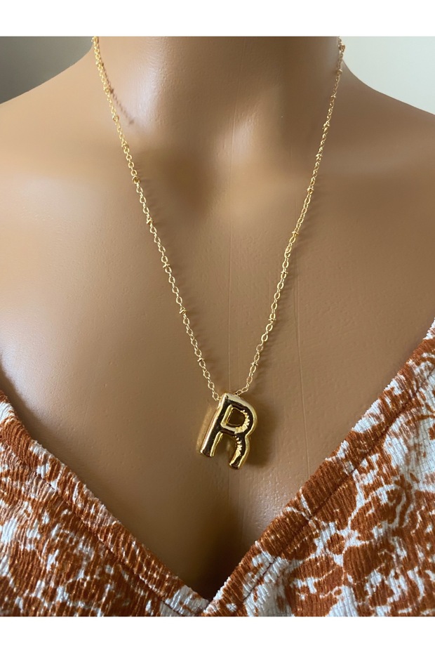 Asia by Leuvoie Three-Dimensional R Letter Balloon Necklace