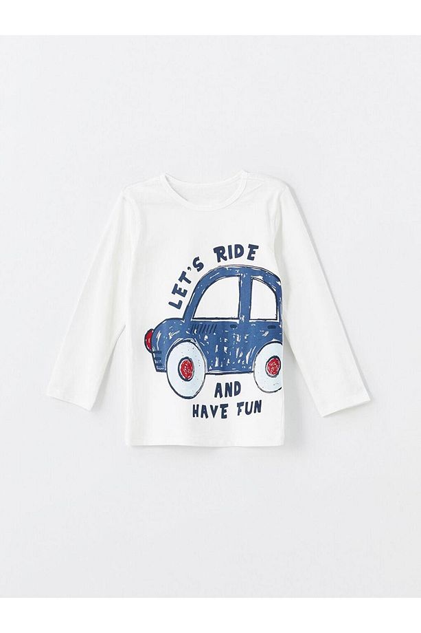 LCW Bisiklet Yaka Baskılı Erkek Bebek Pijama Takımı 2'li - 2