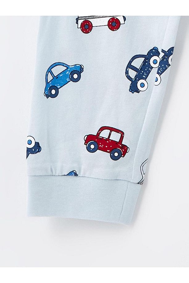 LCW Bisiklet Yaka Baskılı Erkek Bebek Pijama Takımı 2'li - 6