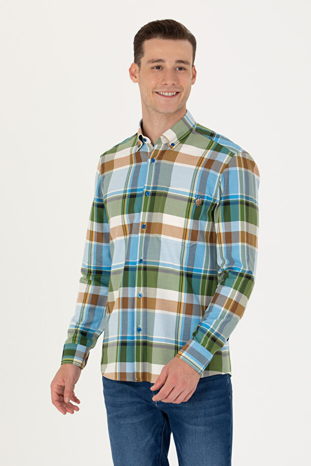 Men's Lumberjack Cobalt Blue Shirt 50272294 -Vr045