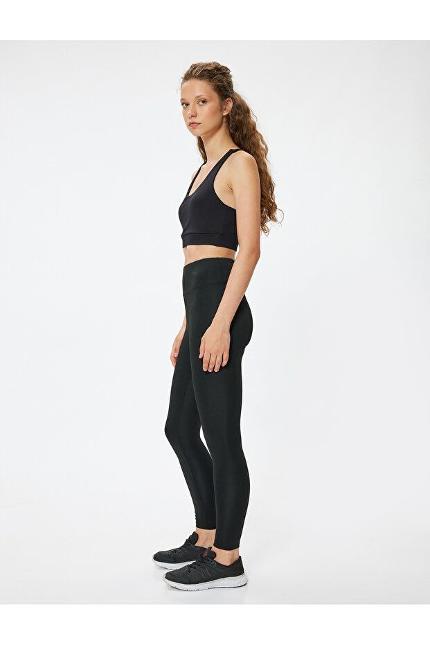 Sports Leggings High Waist Slim Fit Interlock