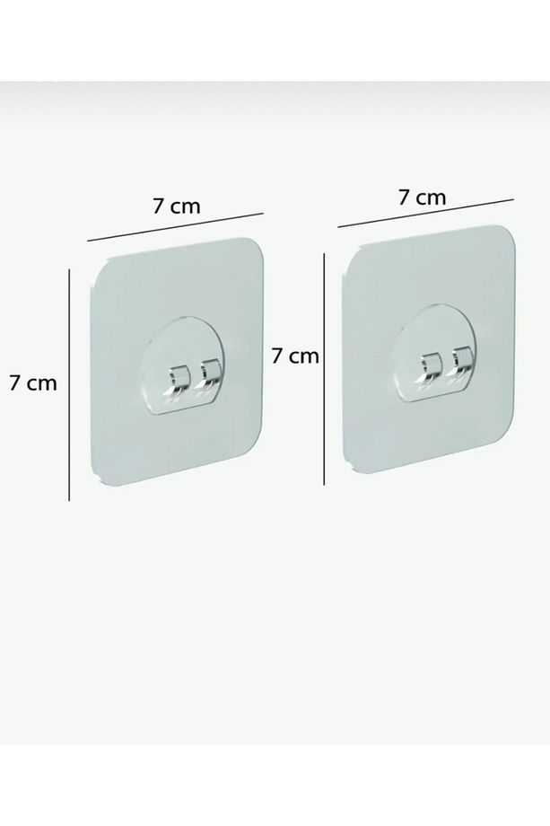 Yedek 10 Adet Yapışkanlı Sticker Kendinden Yapışkanlı Kancalı Yapışkan  banyo rafı Su Geçirmez Askı - 3