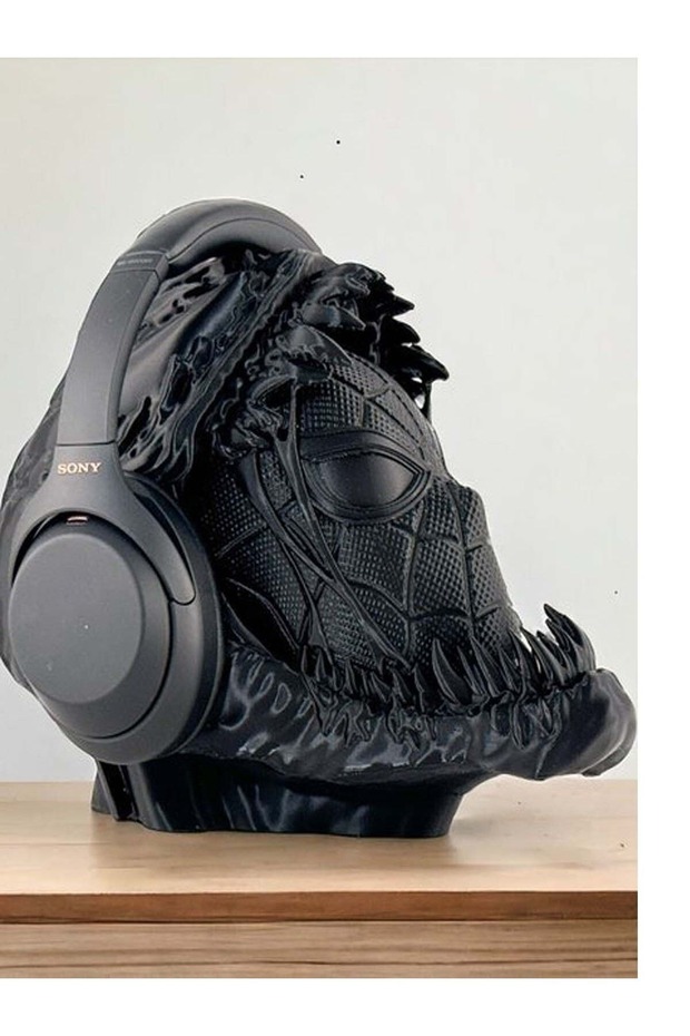 Spiderman Venom Kulaklık Standı,özel Tasarım Masaüstü Kulaklık Tutacağı/tutucu, 24 Cm - 1