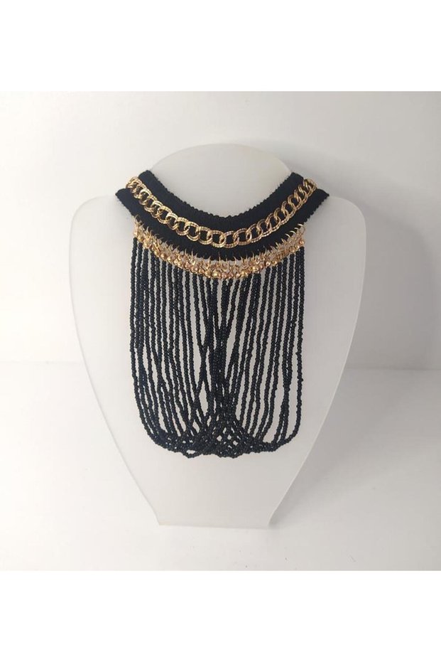 Necklace Choker Women Choker Bohemian Necklaces Handmade Long Tassel Beads Necklace Jewelry Chocker