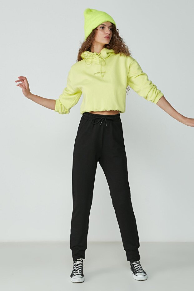 Jogger Cuff Sports Sweatpants 735 Black