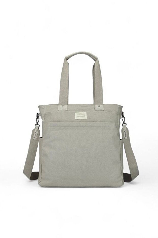 Canvas Gray Women's Shoulder Bag Smk Kn-1309