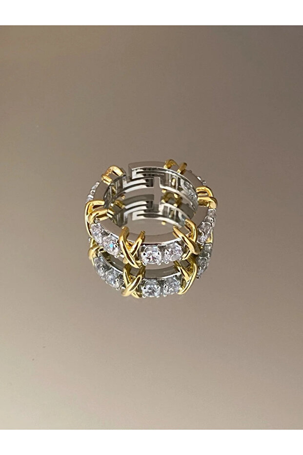Brand X Model Vip Zircon Stone Steel Ring