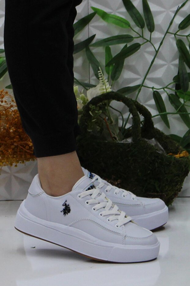 Us Polo Assn. Ginger White Original Product Comfortable Sneaker Women's Shoes
