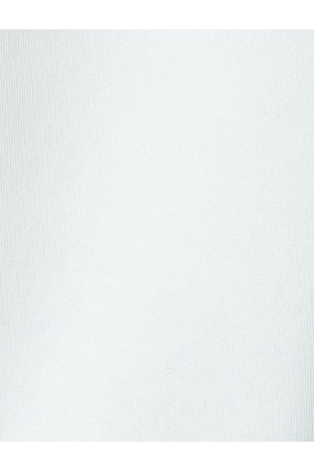 Oversize Kapüşonlu Sweatshirt Kolej İşlemeli Uzun Kollu Şardonlu - 6