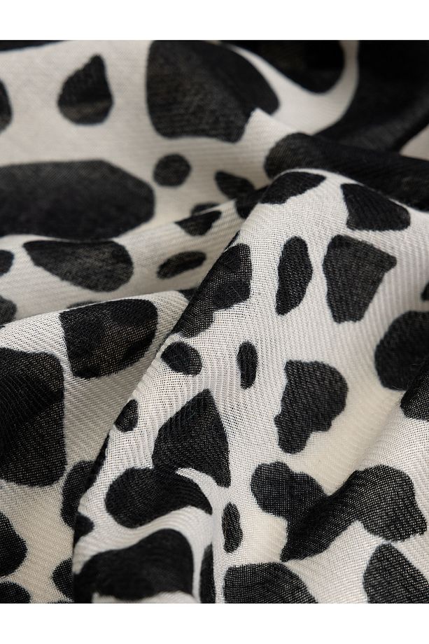 Kare Fular Leopar Desenli - 3