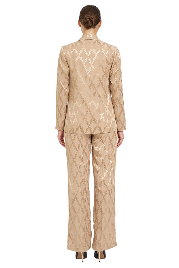 Desenli Kruvaze Ceket - 3