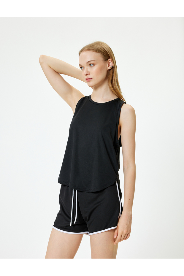 Sports Athlete's Basic Crew Neck Sleeveless Comfortable Cut Interlock