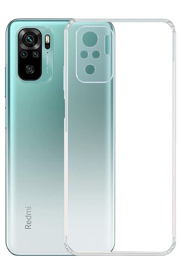 Xiaomi Redmi Note 10S Case Transparent Camera Protected Soft Silicone