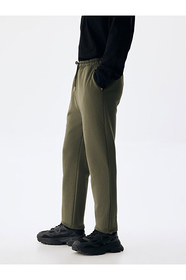 Düz Jogger Yeşil Eşofman - 4