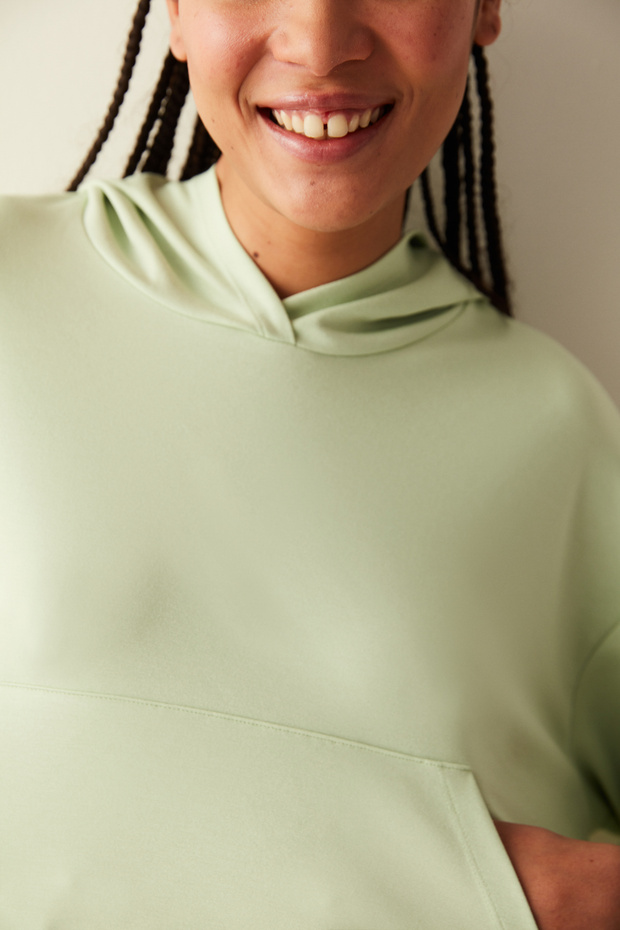 Mint Yeşili Modal Sweatshirt - 4