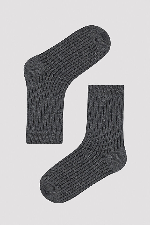 Boy's Basic Striped 4-Piece Socks - 5