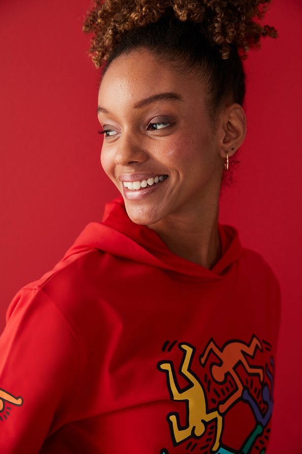 Active Crop Sweatshirt -keith Haring Koleksiyonu - 3