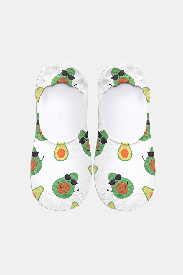 Avacado Patterned Ballerina Socks - 1