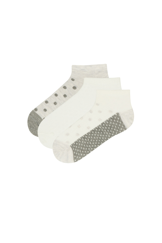 Sive čarape za devojčice, 3 komada - 3