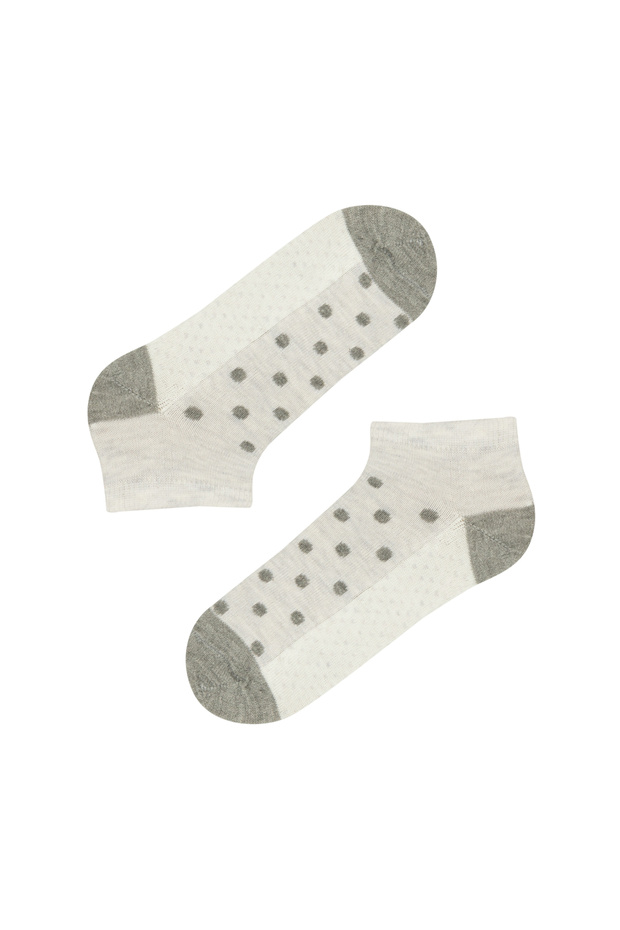 Sive čarape za devojčice, 3 komada - 1